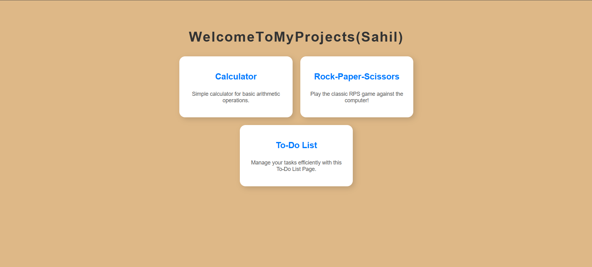 Combined Mini Project's