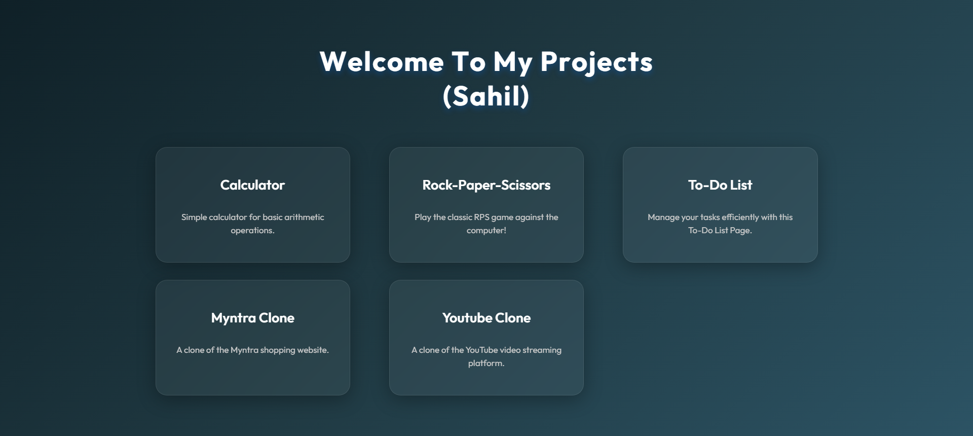 Combined Mini Project's